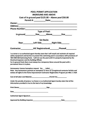 pool permits cypress